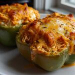 Buffalo Chicken Stuffed Peppers