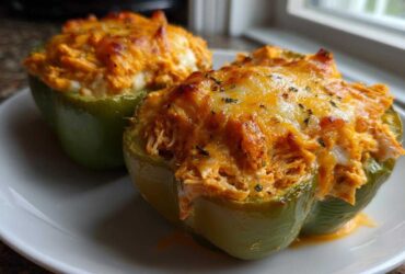 Buffalo Chicken Stuffed Peppers