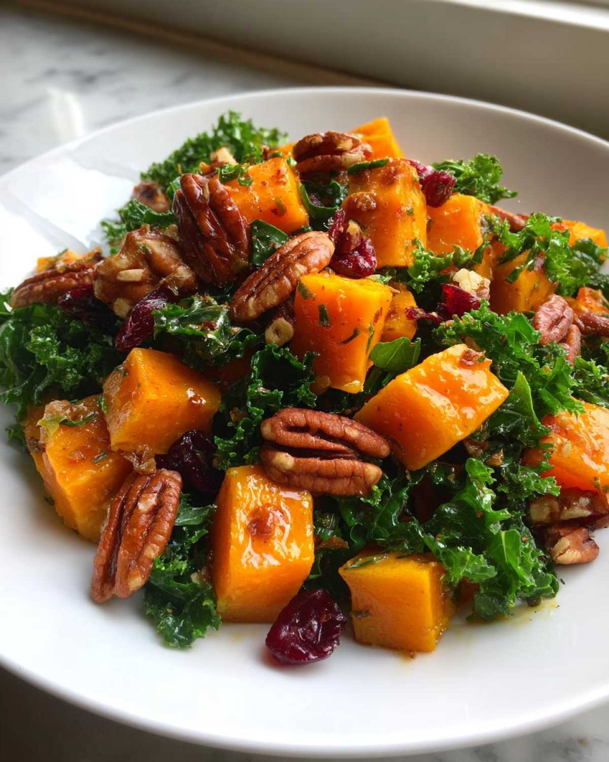 Butternut Squash and Kale Salad - detail 1