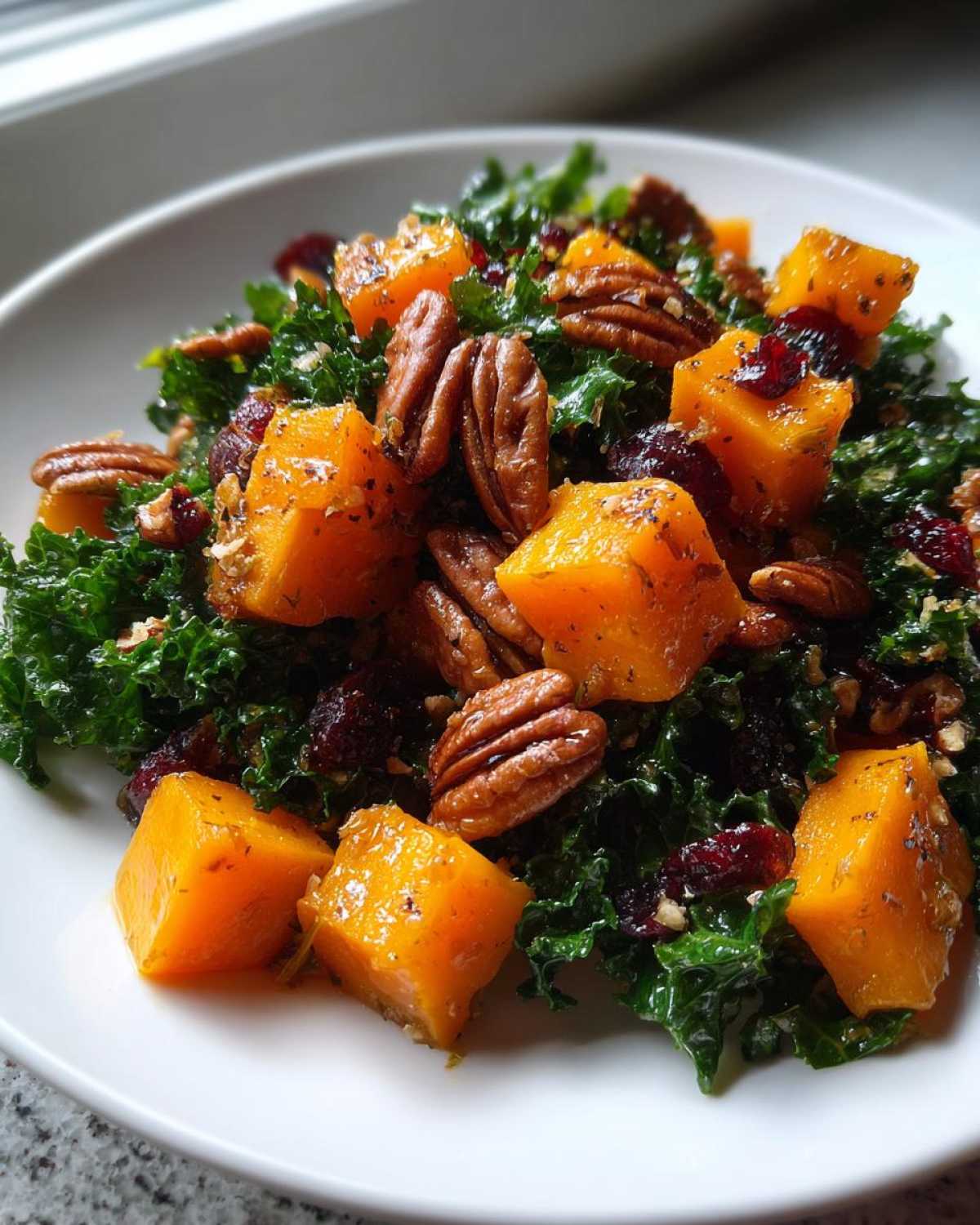 Butternut Squash and Kale Salad - detail 2