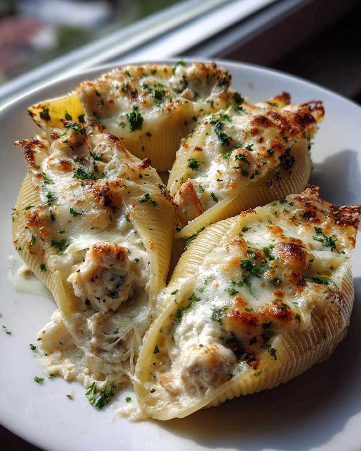 Chicken Alfredo Stuffed Shells - detail 1