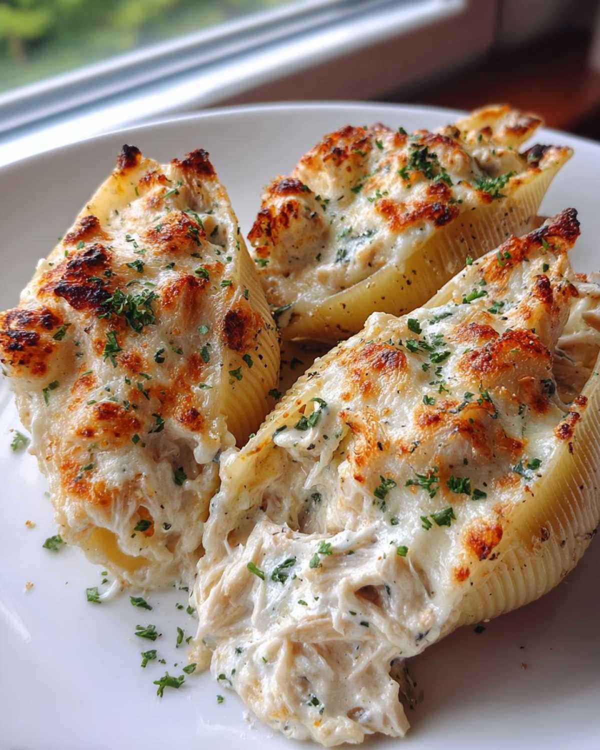 Chicken Alfredo Stuffed Shells - detail 2