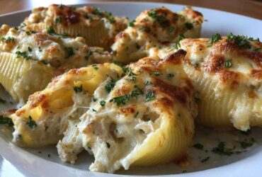 Chicken Alfredo Stuffed Shells