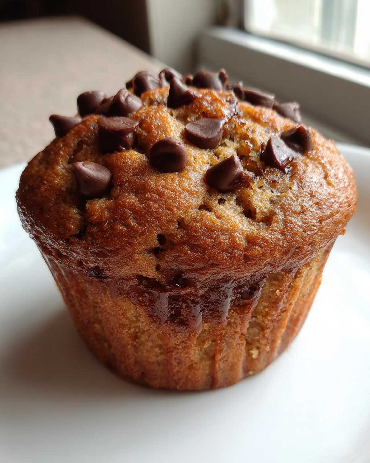 Chocolate Chip Banana Muffins - detail 2