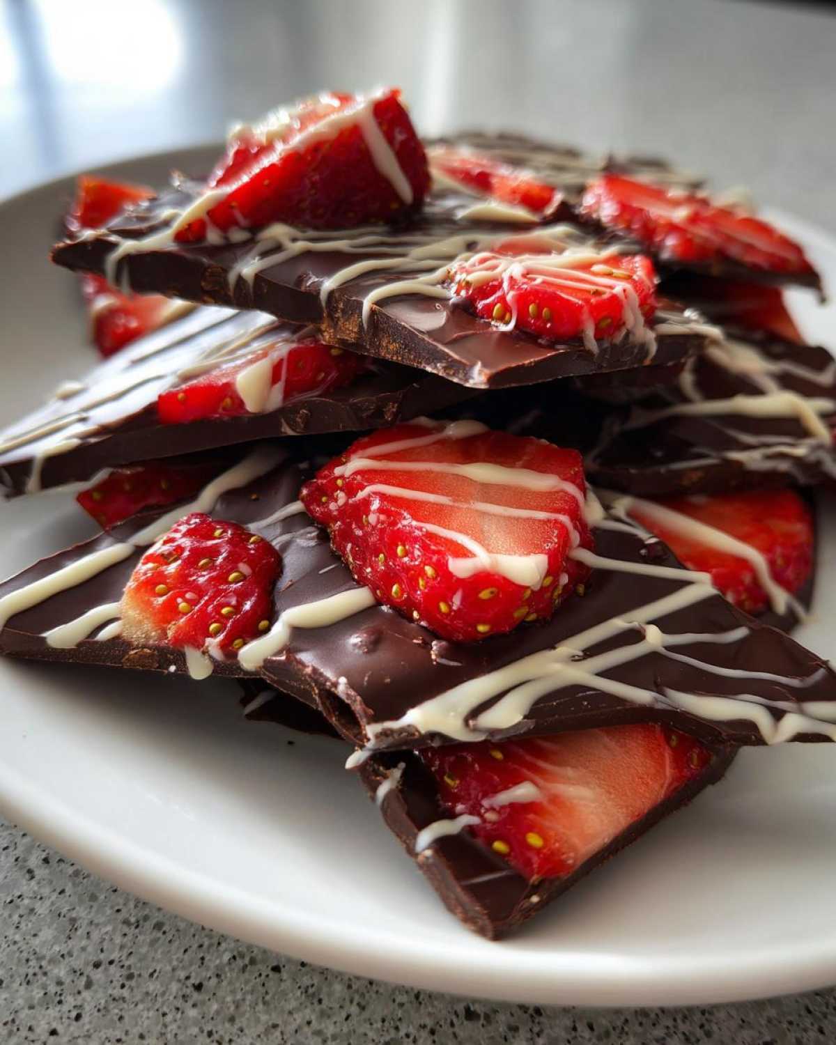 Chocolate Covered Strawberry Bark - detail 1