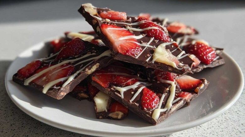 Chocolate Covered Strawberry Bark