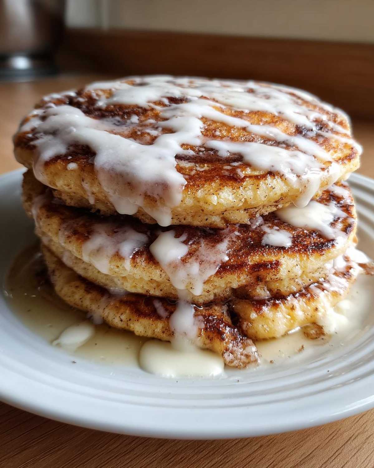 Cinnamon Roll Pancakes - detail 1