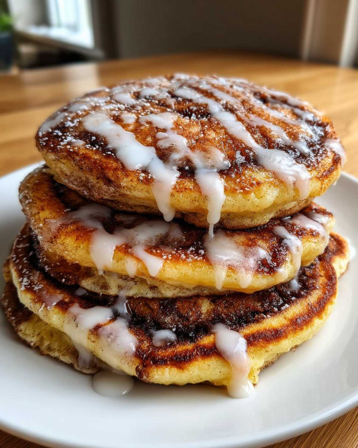 Cinnamon Roll Pancakes - detail 2