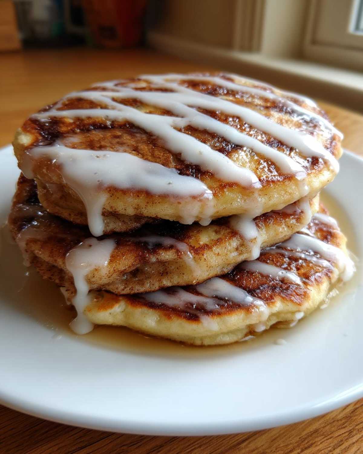 Cinnamon Roll Pancakes - detail 4