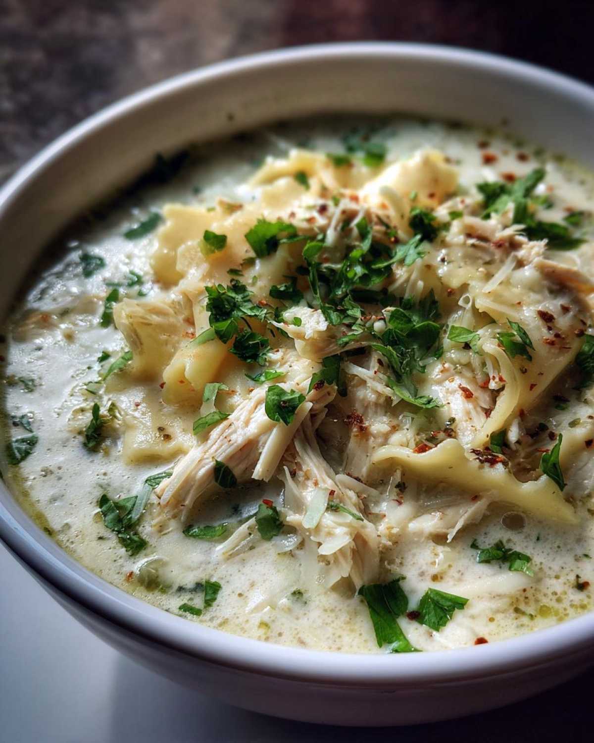Crockpot White Lasagna Soup - detail 1