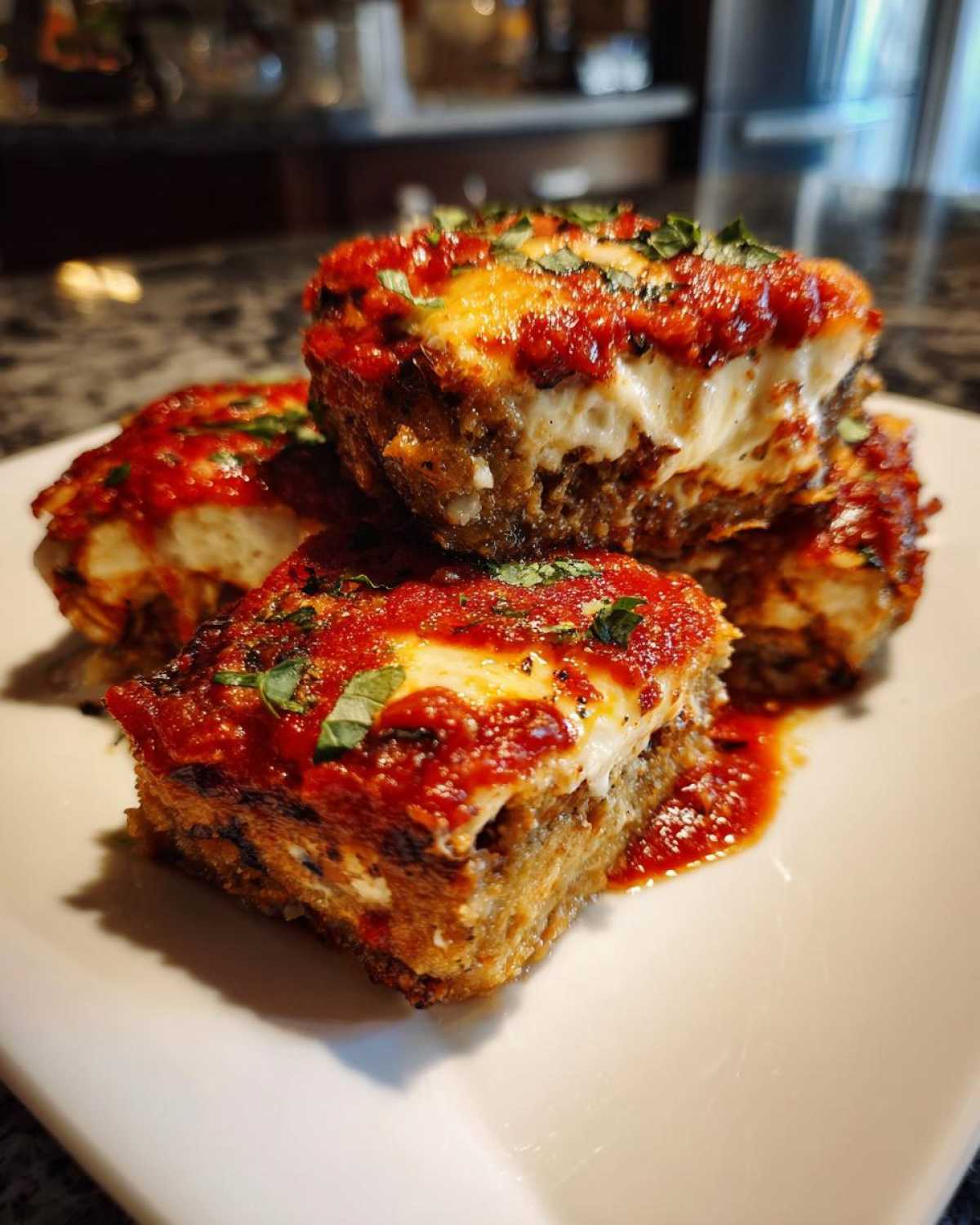 Eggplant Parmesan Stacks - detail 4