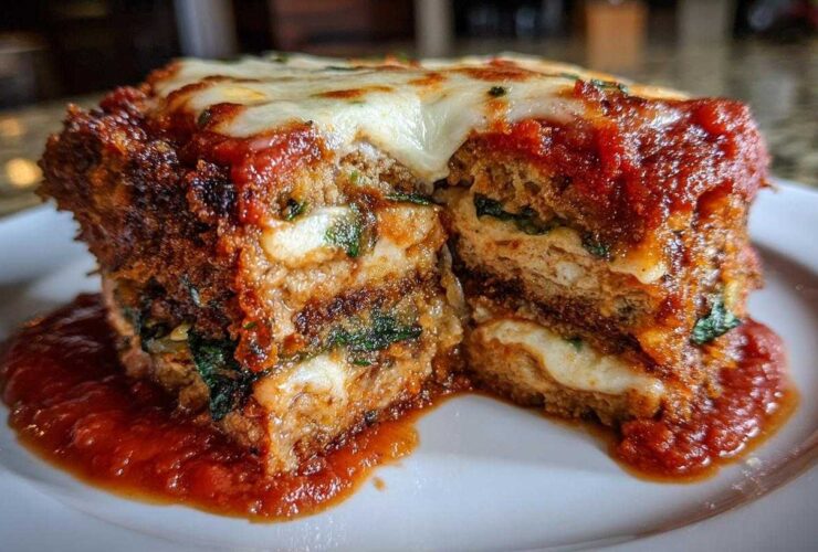 Eggplant Parmesan Stacks