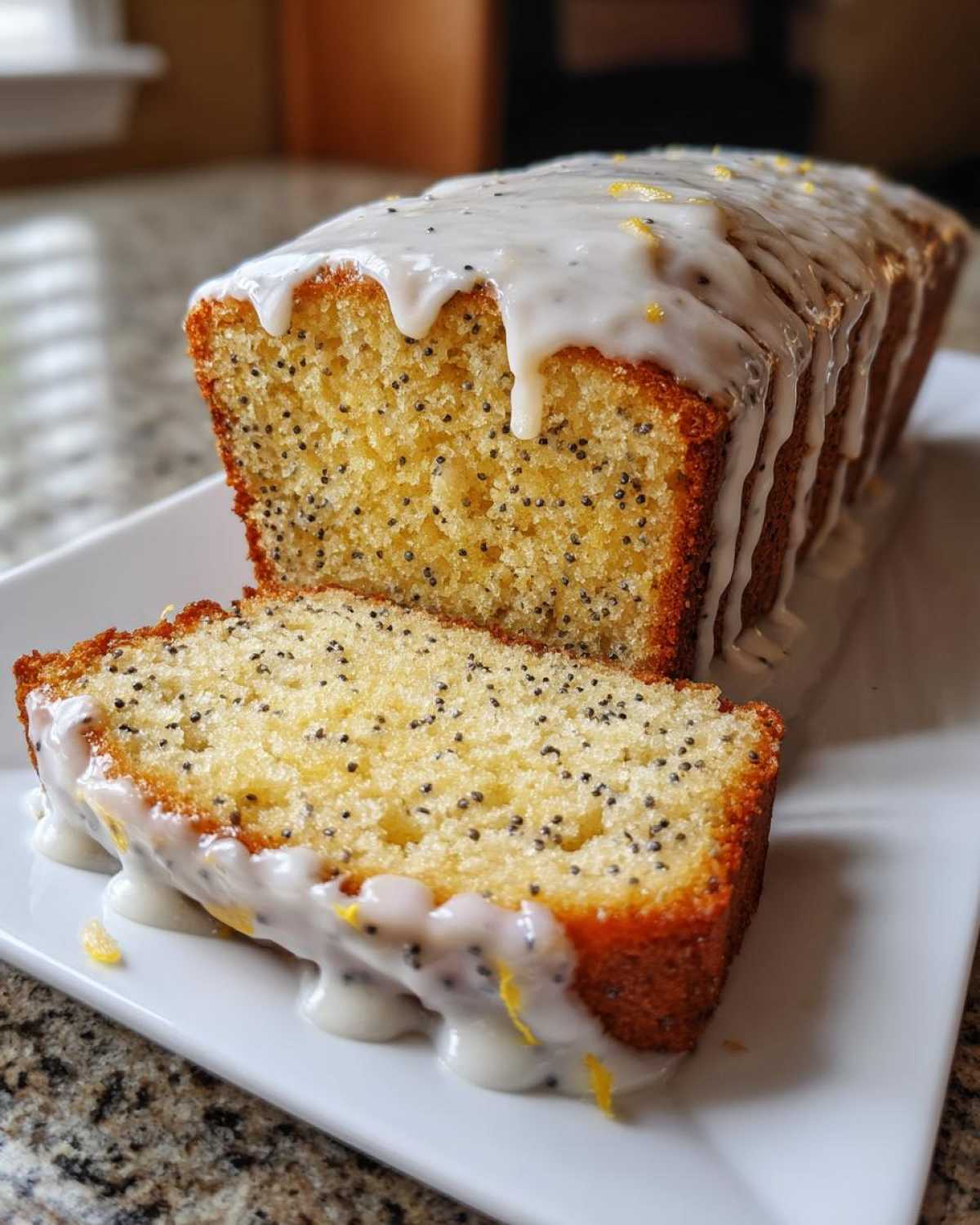 Glazed Lemon Poppy Seed Cake - detail 4