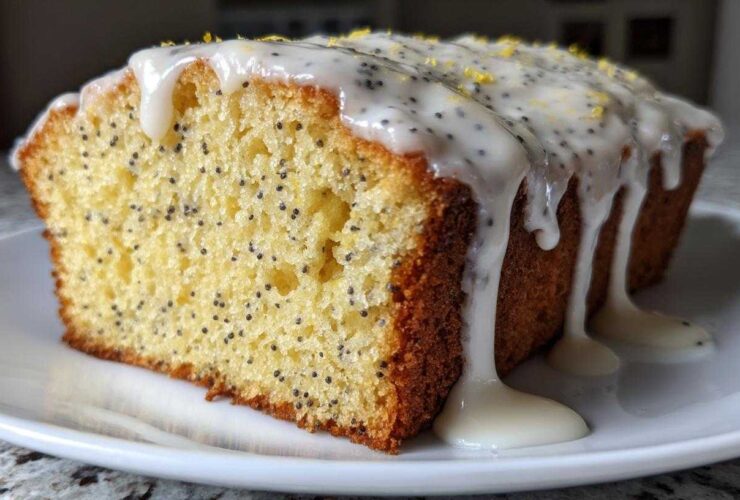 Glazed Lemon Poppy Seed Cake