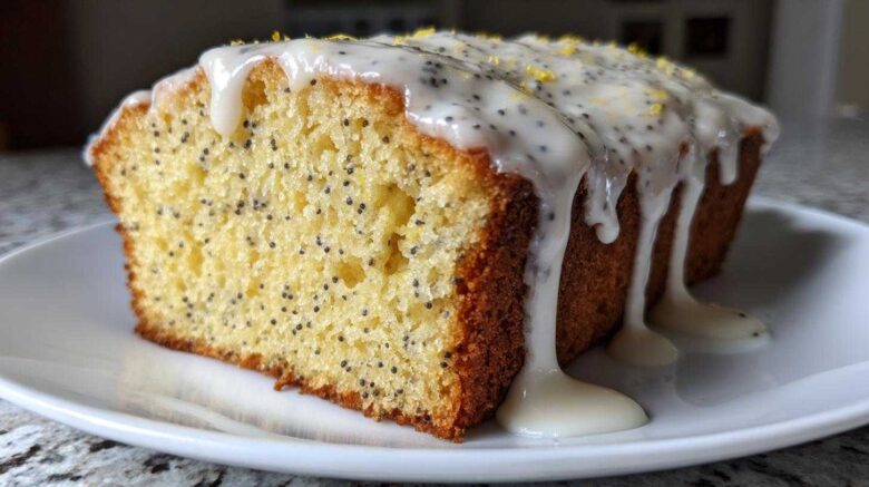 Glazed Lemon Poppy Seed Cake