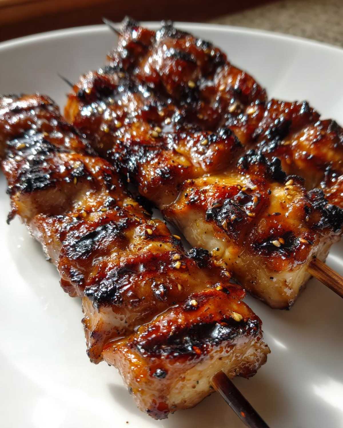Grilled Teriyaki Chicken Skewers - detail 1