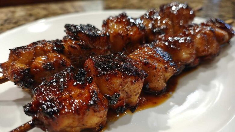Grilled Teriyaki Chicken Skewers