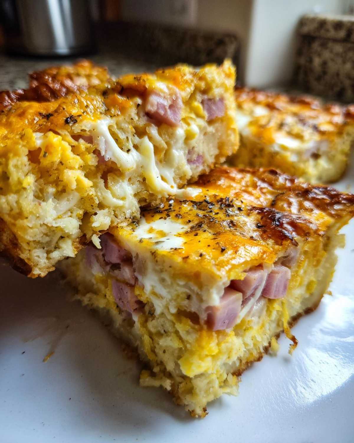Ham and Cheese Breakfast Casserole - detail 2