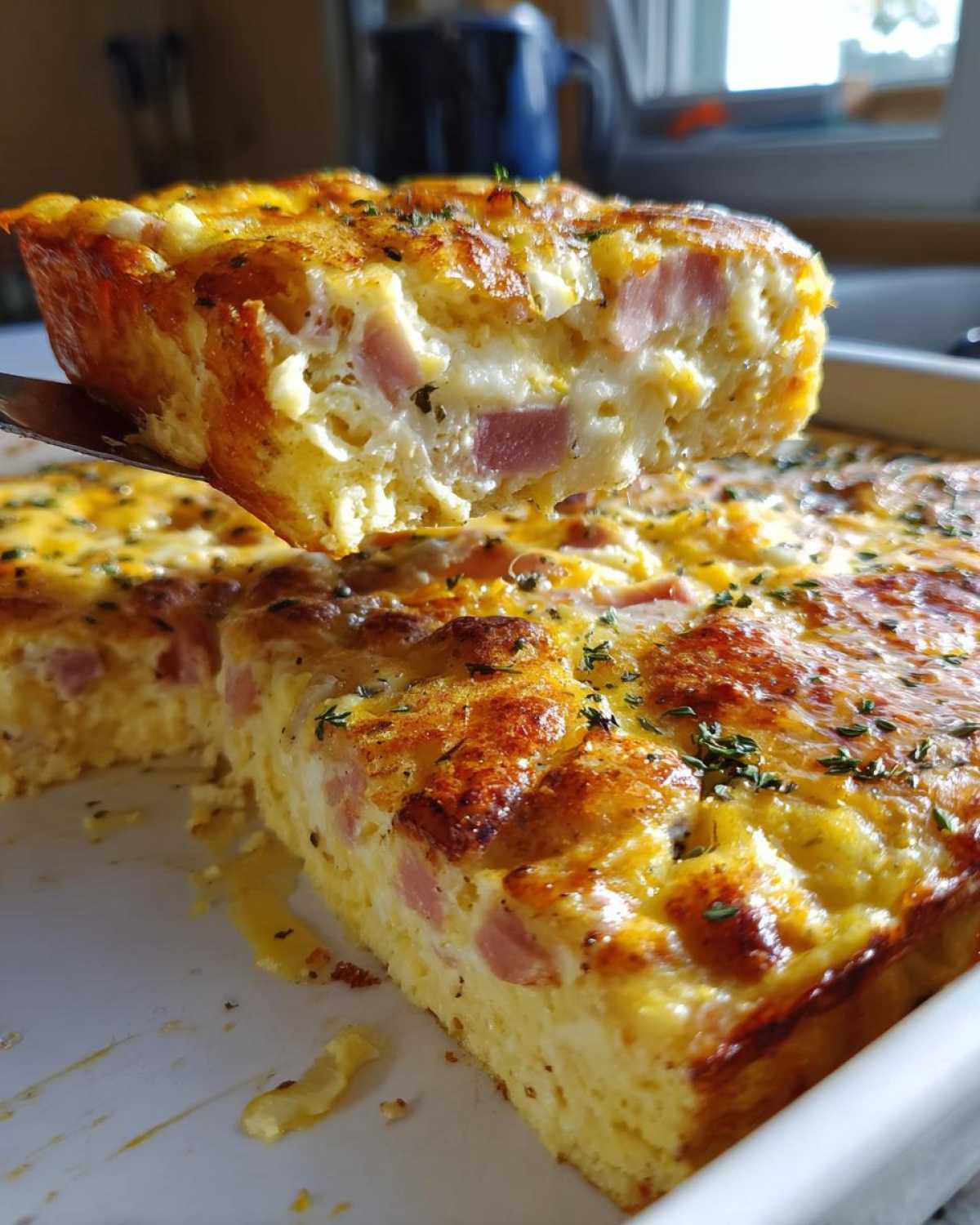 Ham and Cheese Breakfast Casserole - detail 3