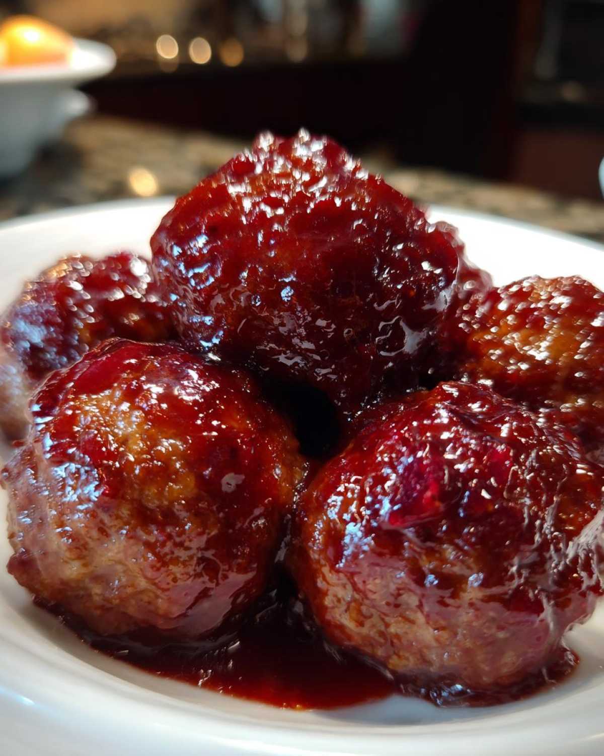 Holiday Cranberry Meatballs - detail 1