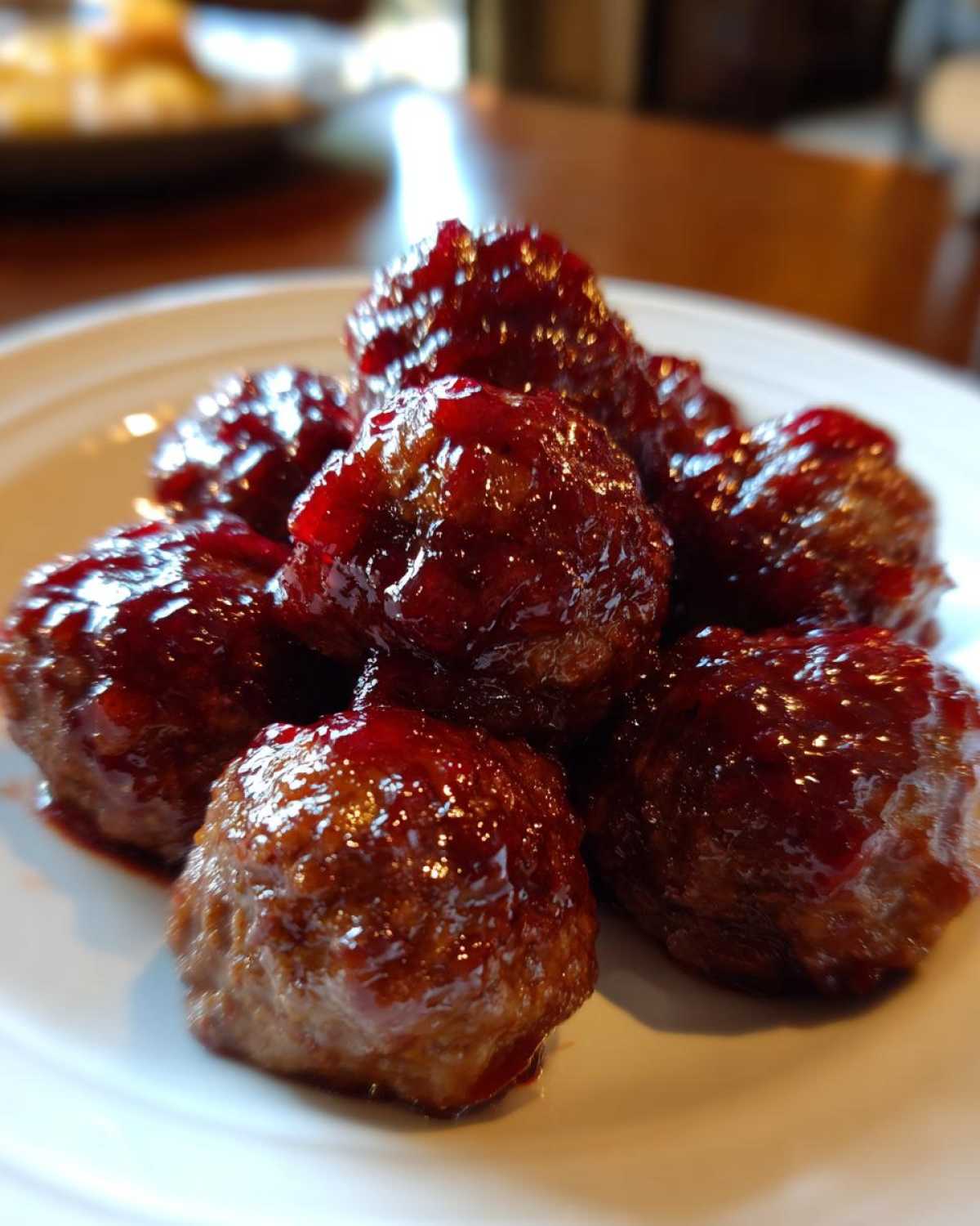 Holiday Cranberry Meatballs - detail 4