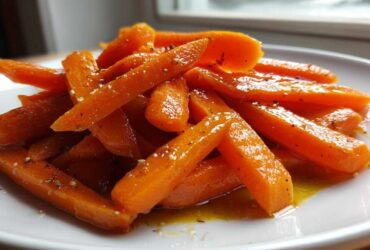 Honey Garlic Glazed Carrots
