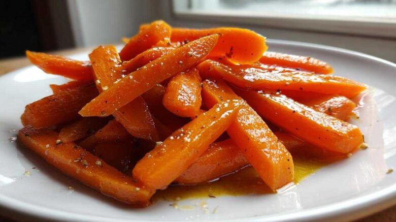 Honey Garlic Glazed Carrots