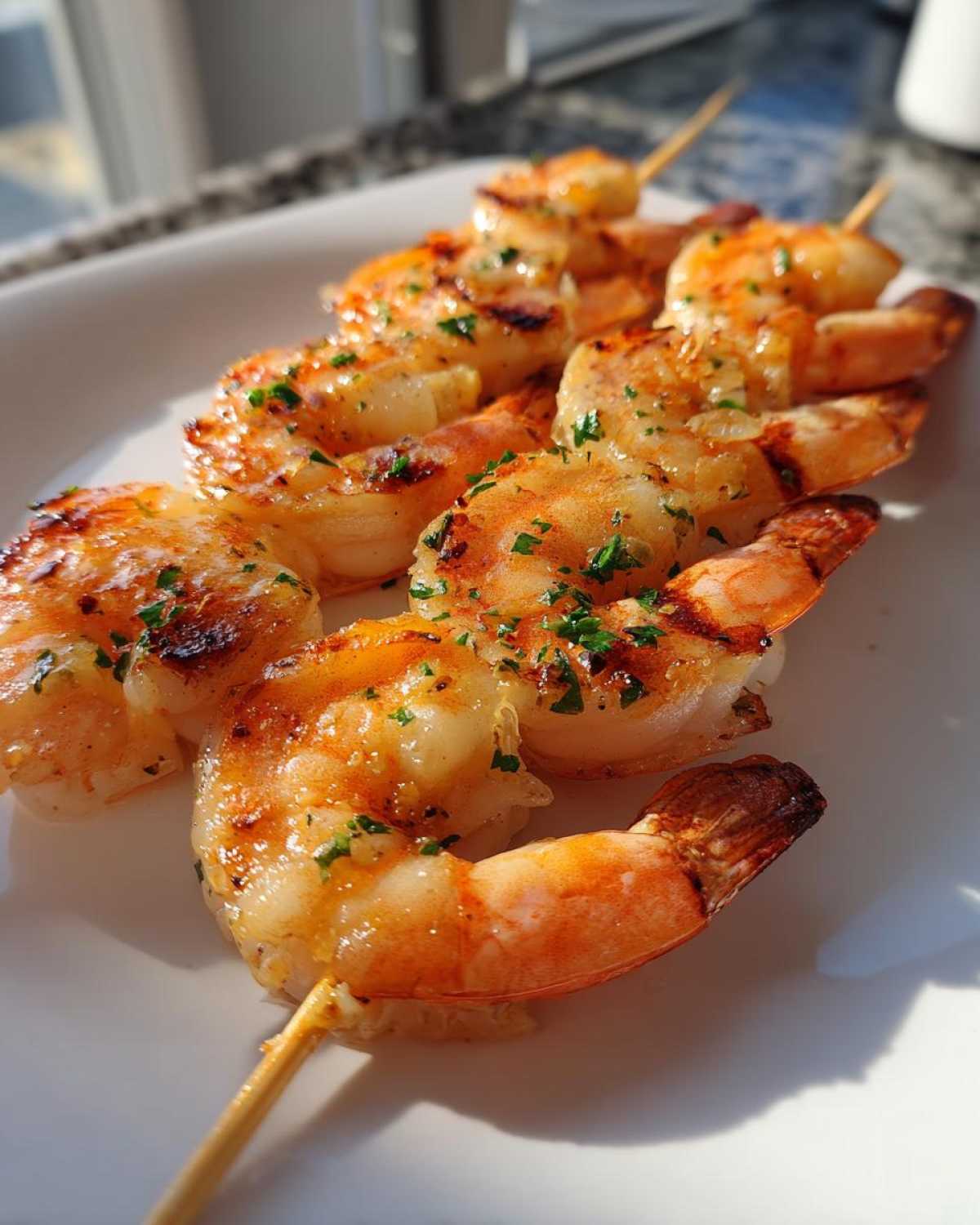 Lemon Garlic Shrimp Skewers - detail 2