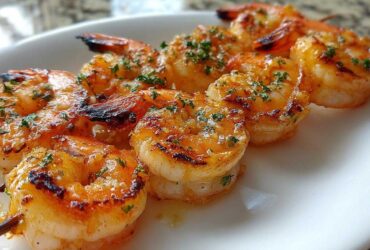 Lemon Garlic Shrimp Skewers