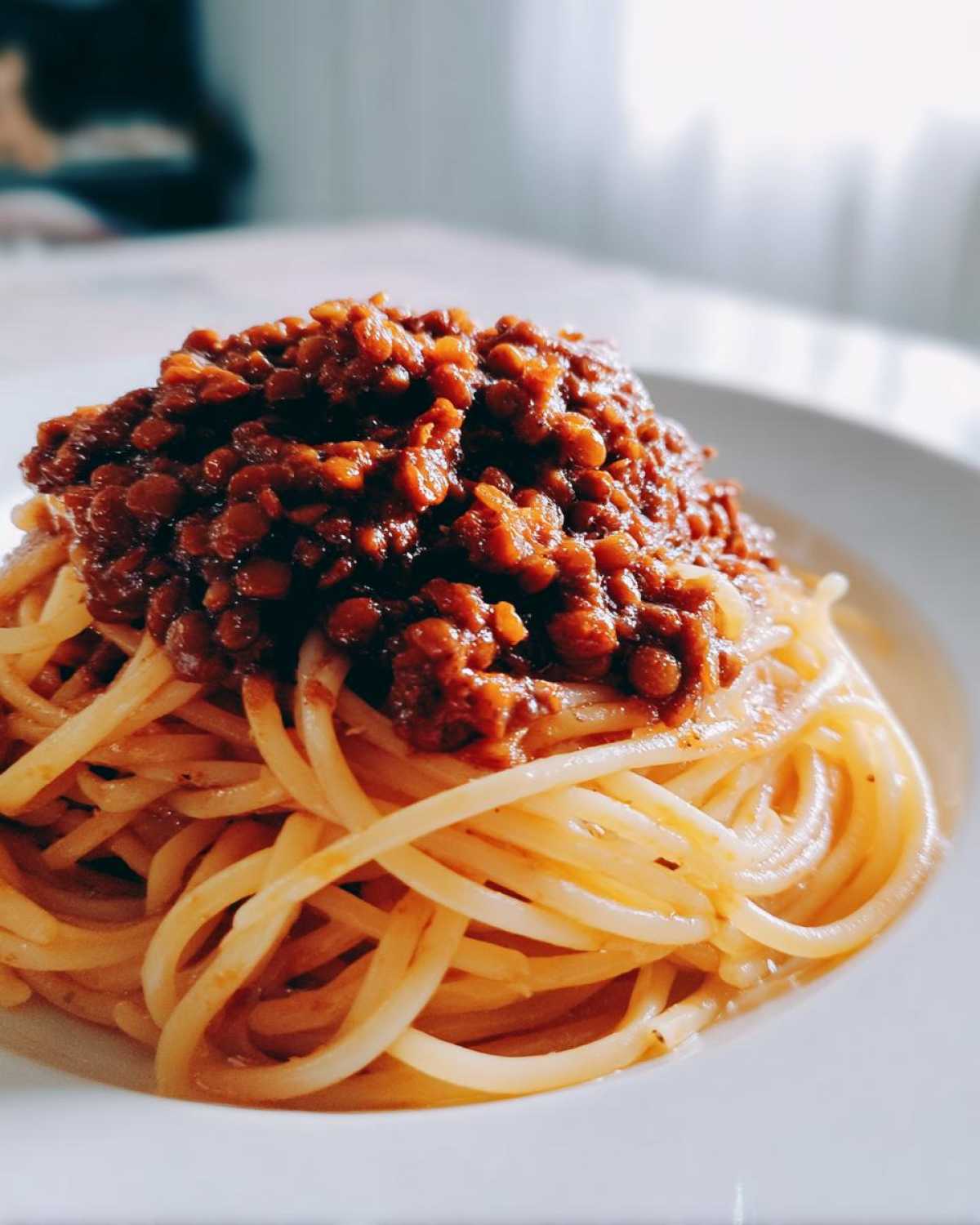 Lentil Bolognese - detail 2