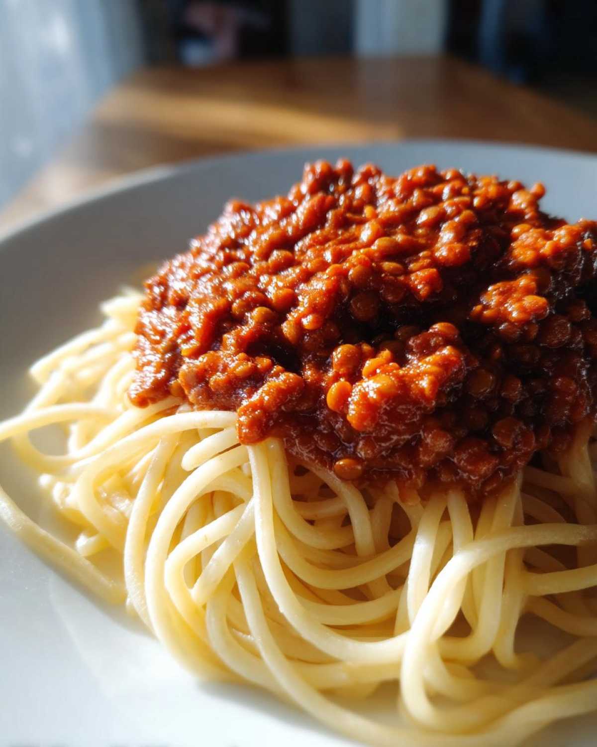 Lentil Bolognese - detail 4