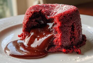 Molten Red Velvet Lava Cakes