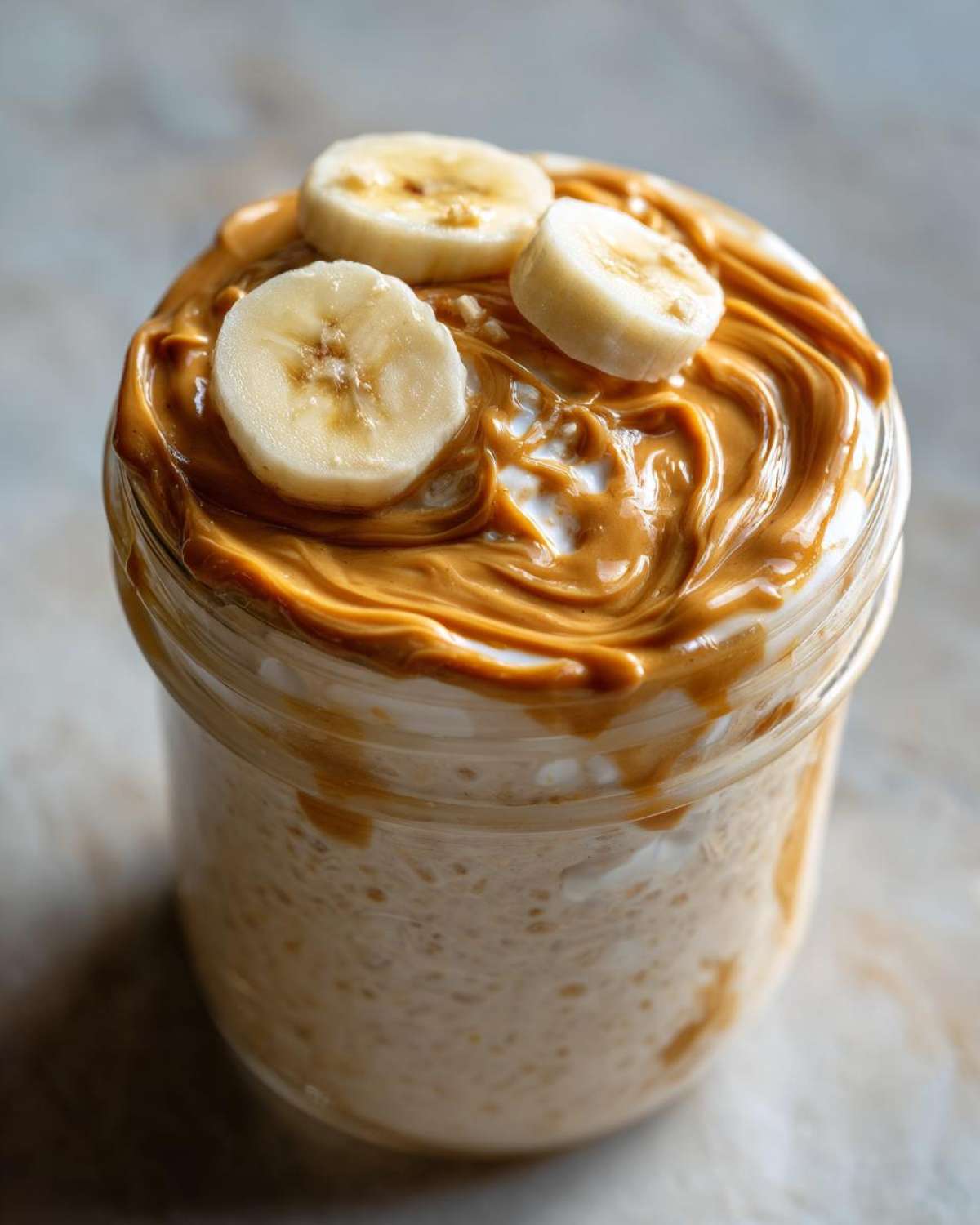 Peanut Butter Banana Overnight Oats - detail 1