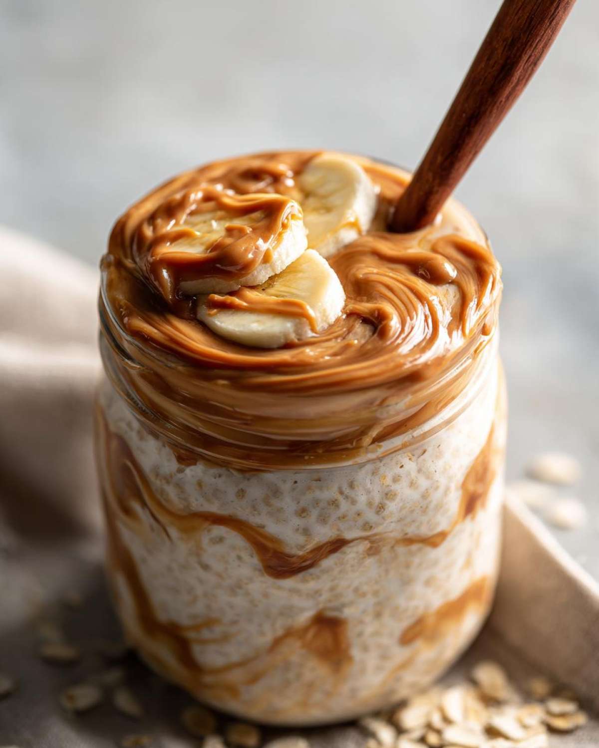 Peanut Butter Banana Overnight Oats - detail 2