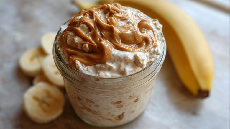 Peanut Butter Banana Overnight Oats