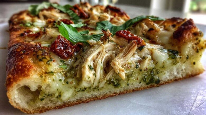 Pesto Chicken Flatbread