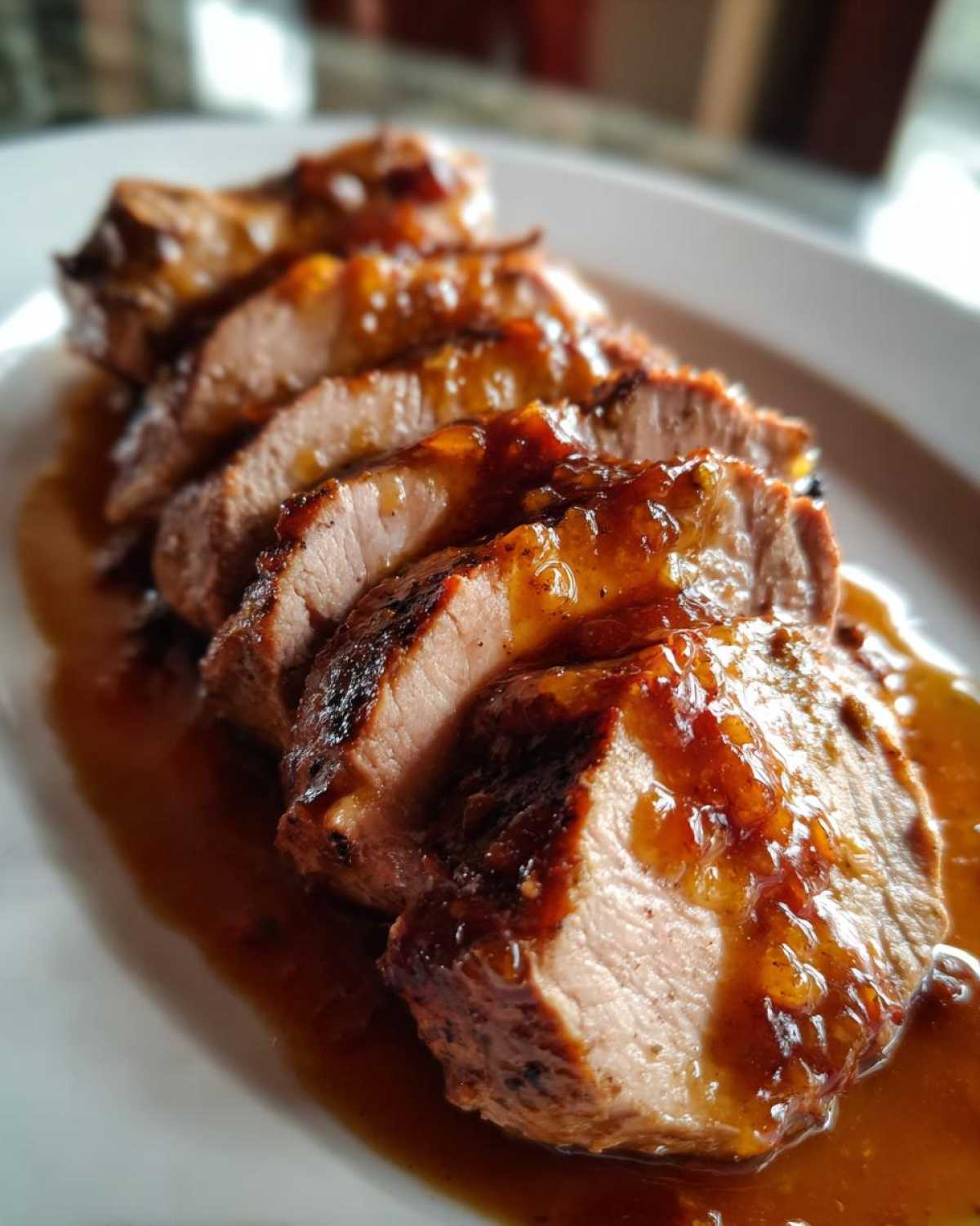Pork Tenderloin with Apple Cider Glaze - detail 2