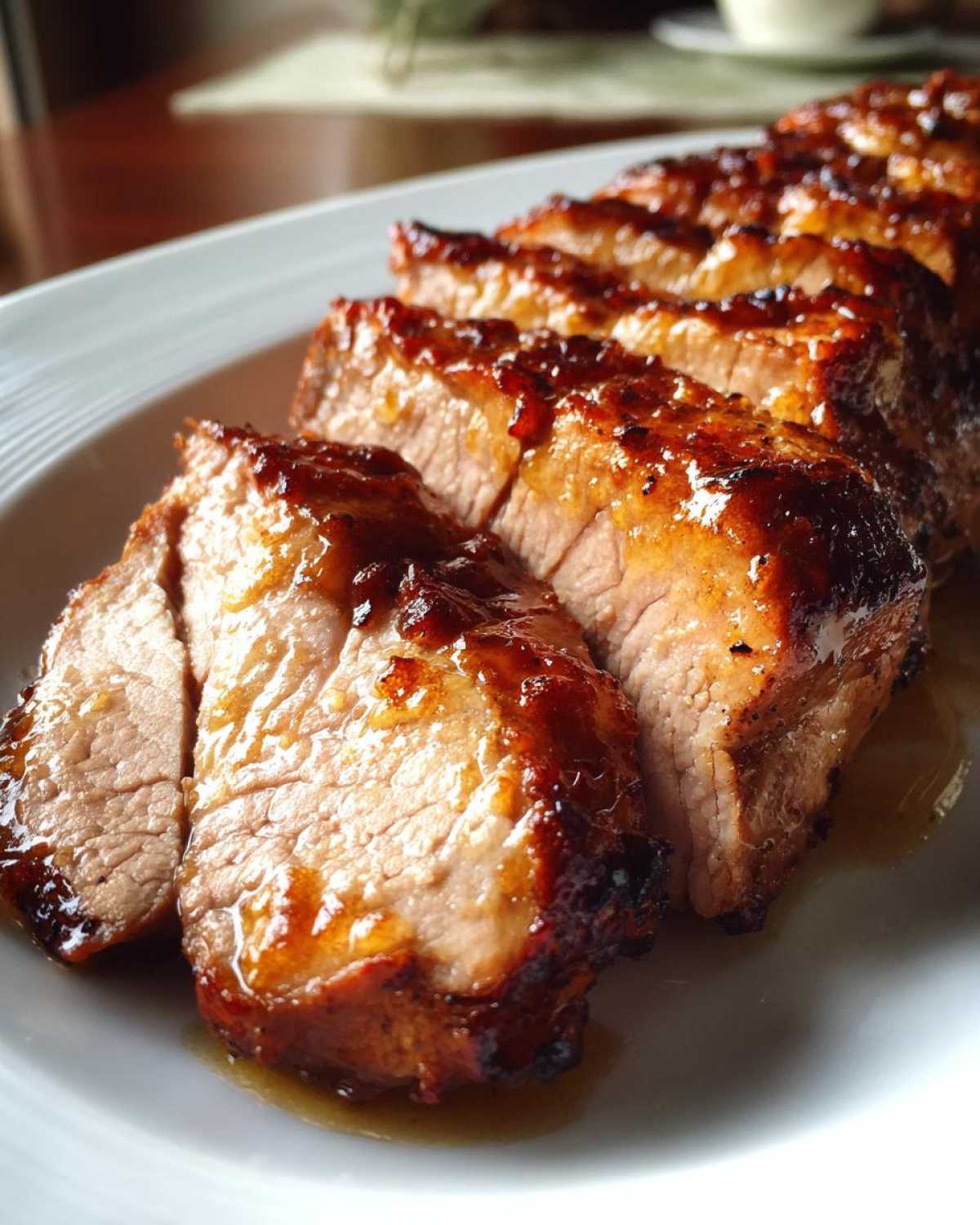 Pork Tenderloin with Apple Cider Glaze - detail 3