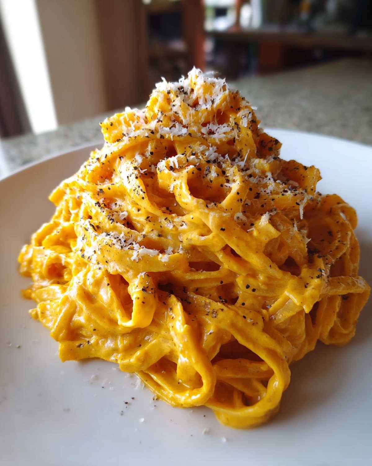 Pumpkin Alfredo Pasta - detail 2