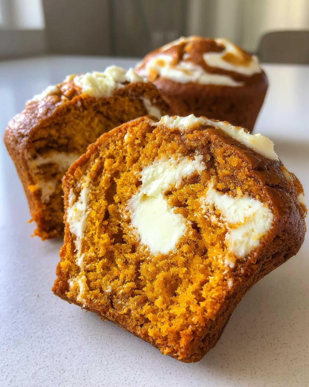 Pumpkin Cream Cheese Swirl Muffins - detail 2