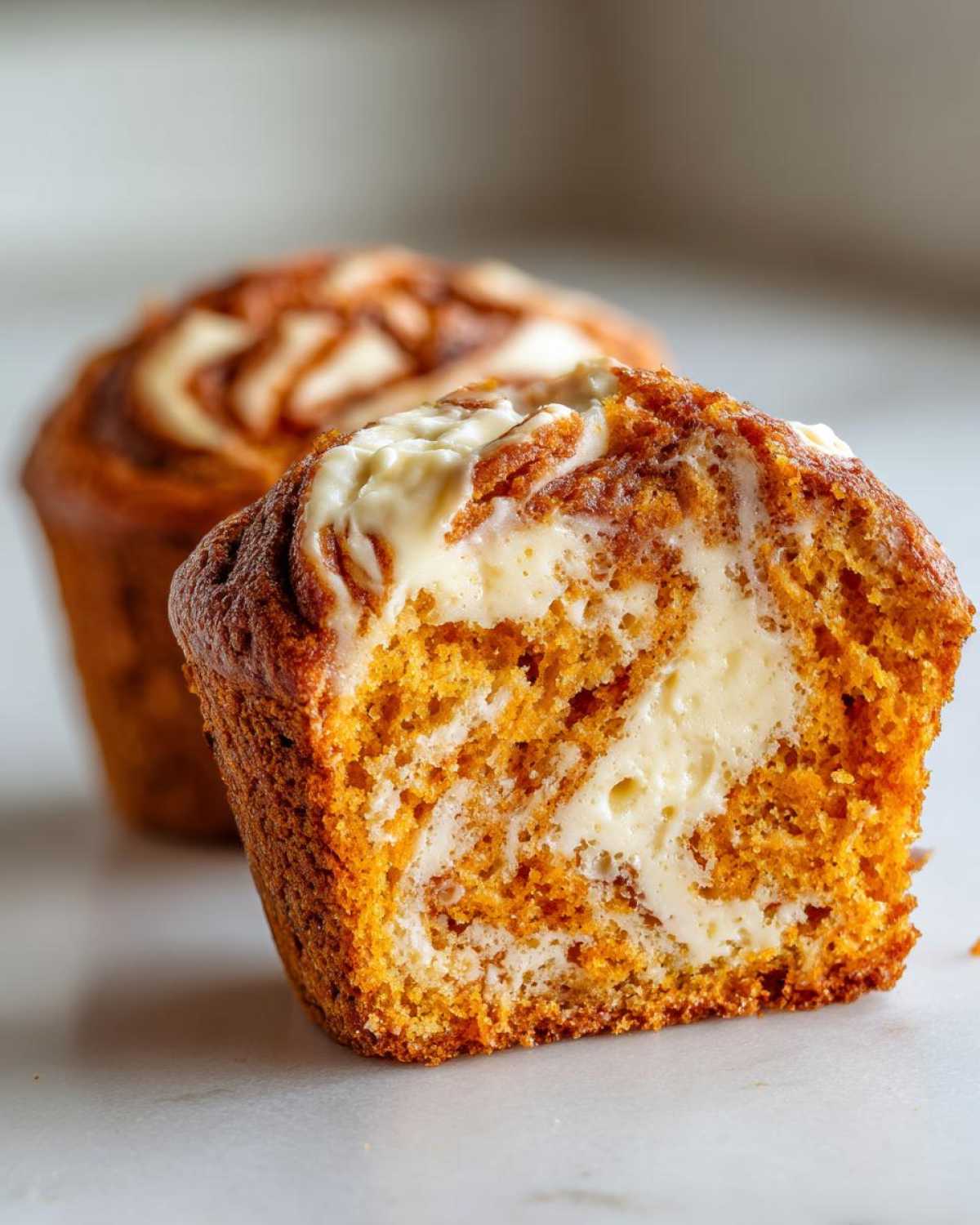 Pumpkin Cream Cheese Swirl Muffins - detail 3