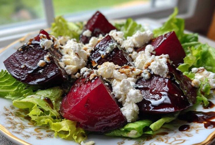 Roasted Beet and Goat Cheese Salad