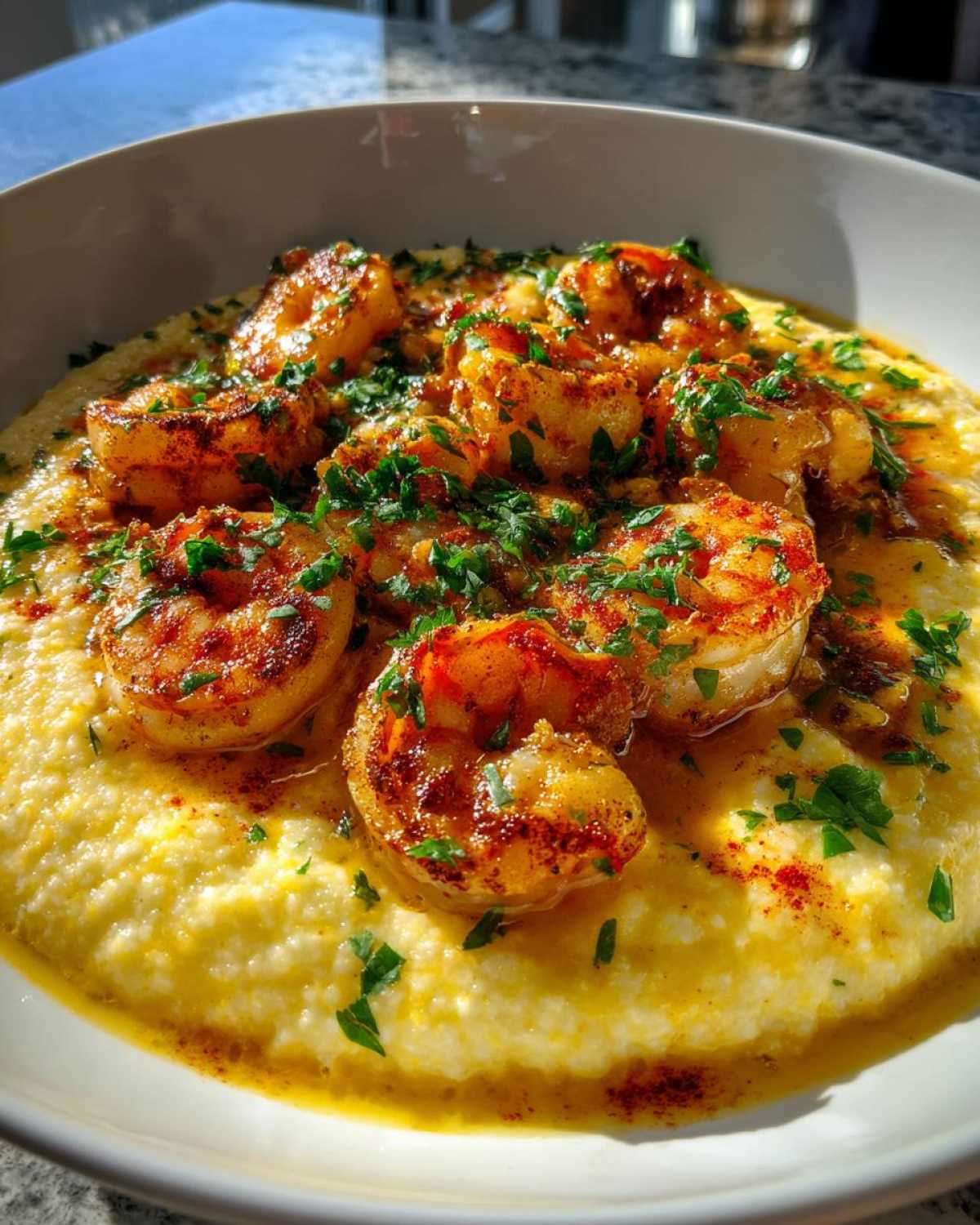 Shrimp and Grits - detail 2