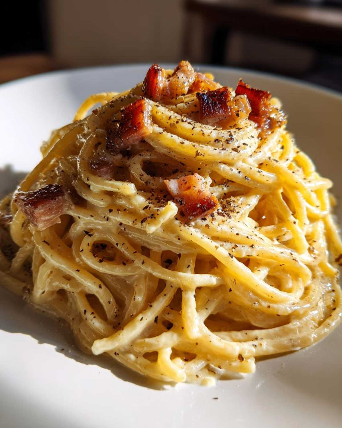 Spaghetti Carbonara - detail 2