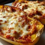 Spaghetti Squash Lasagna Boats