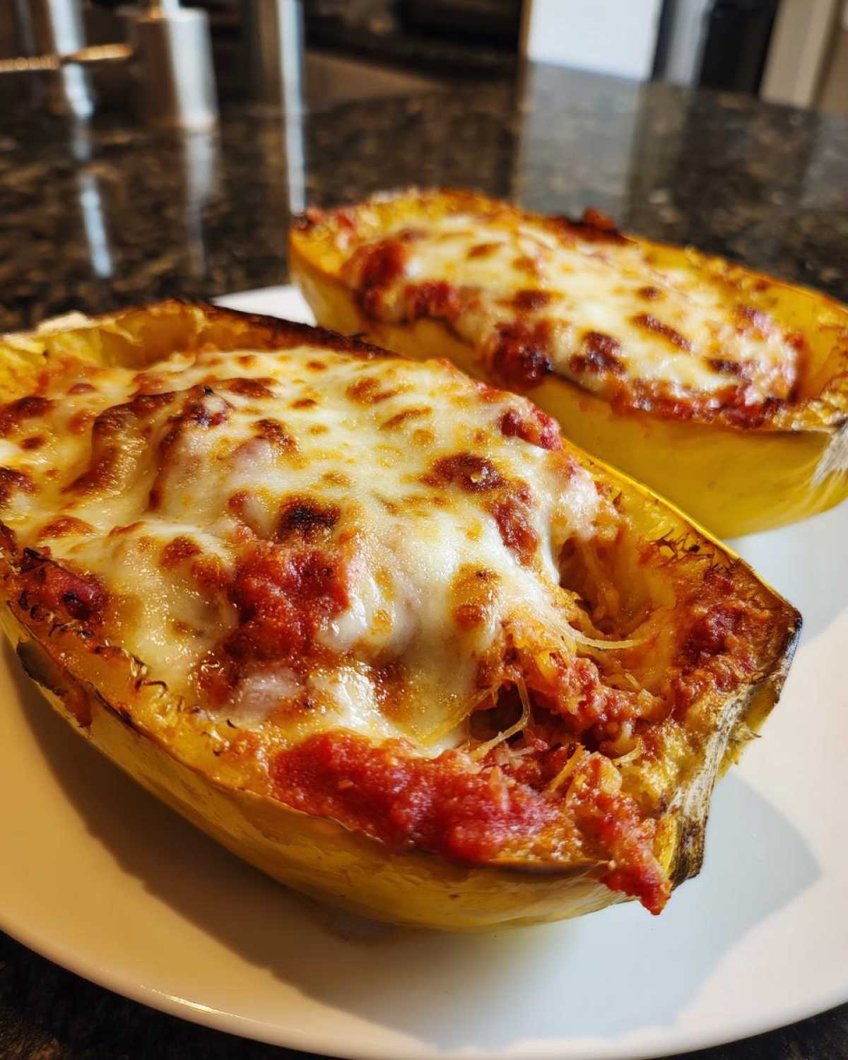 Spaghetti Squash Lasagna Boats - detail 2
