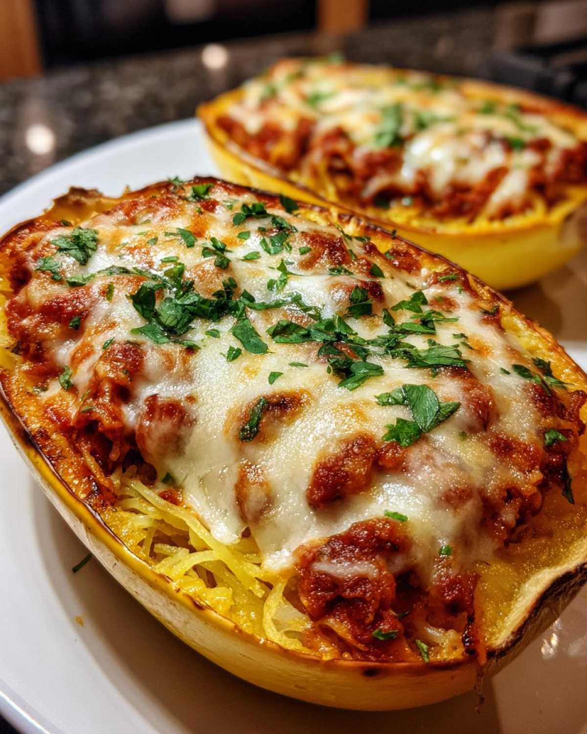 Spaghetti Squash Lasagna Boats - detail 4