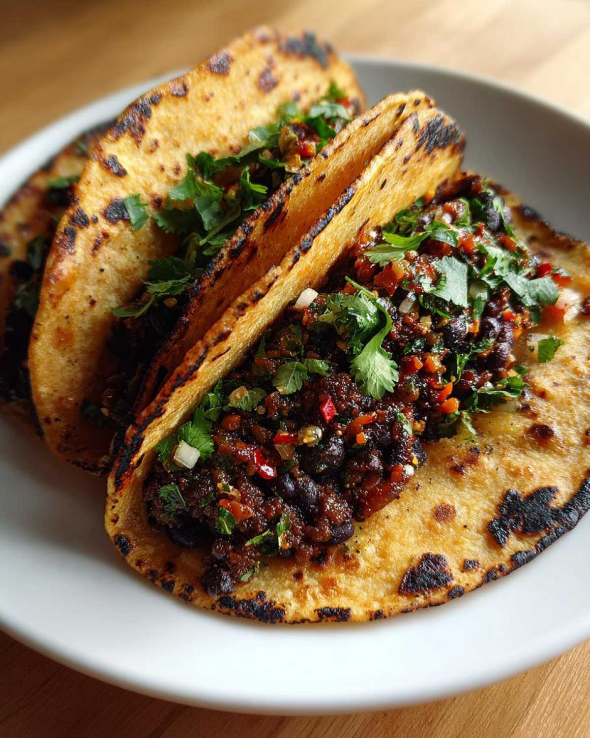 Spicy Black Bean Tacos - detail 2