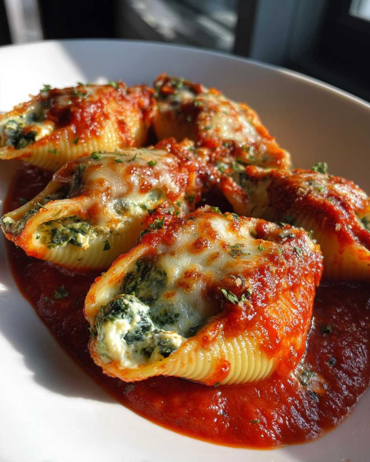 Spinach Feta Stuffed Shells - detail 1