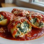 Spinach Feta Stuffed Shells